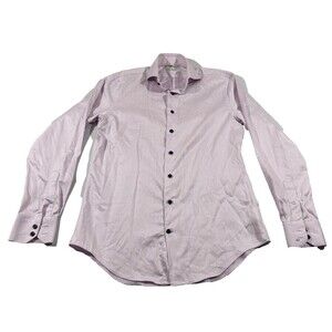 Suitsupply Pink Dress Shirt Button Slim Fit Long Sleeve Cotton Formal Sz 15.5 40